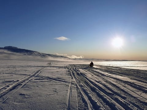 Riding into the sunset