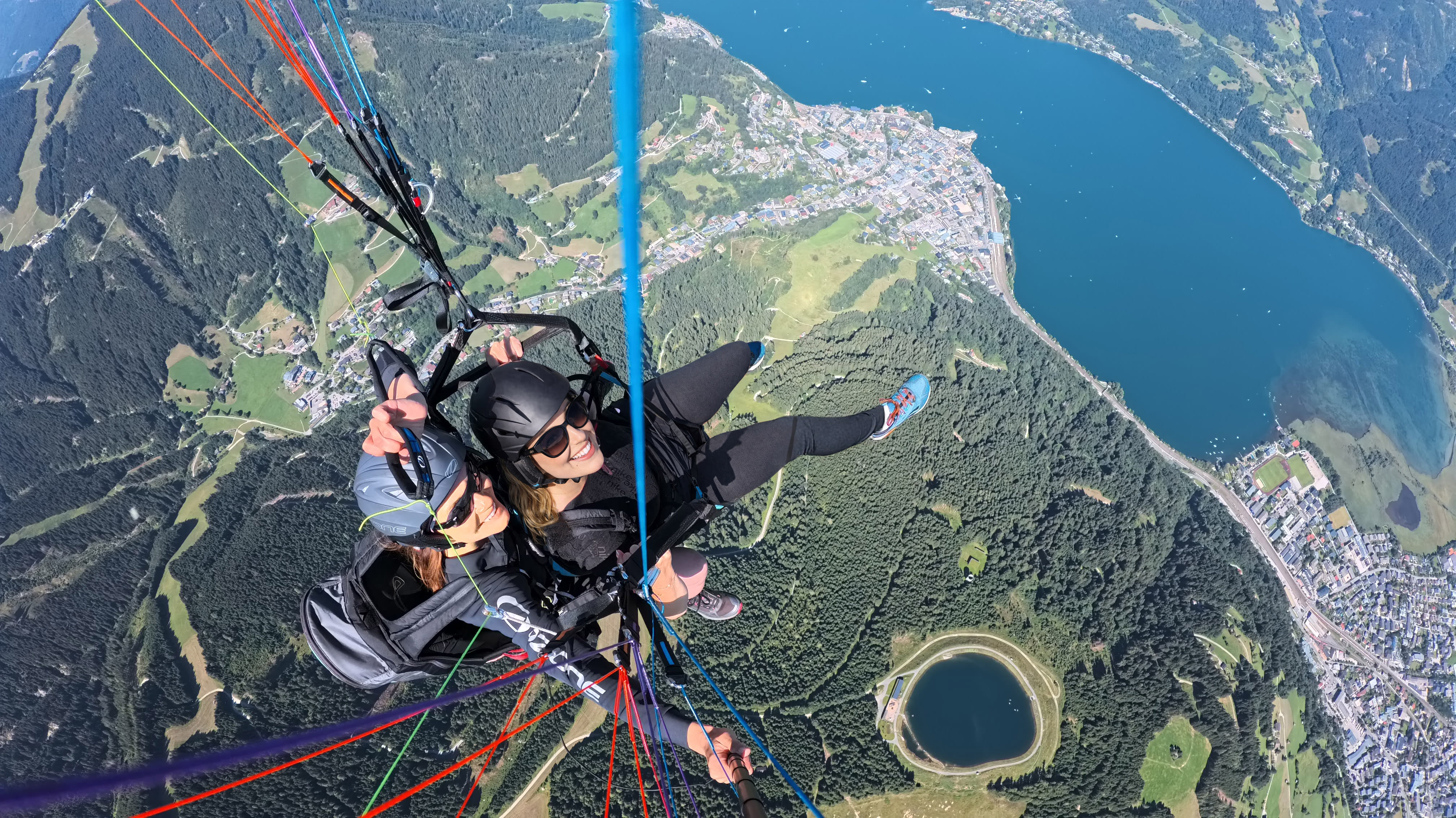 Thermal Flow (Classic Plus) tandem paragliding flight high above Schmittenhöhe and Lake Zell, Austria