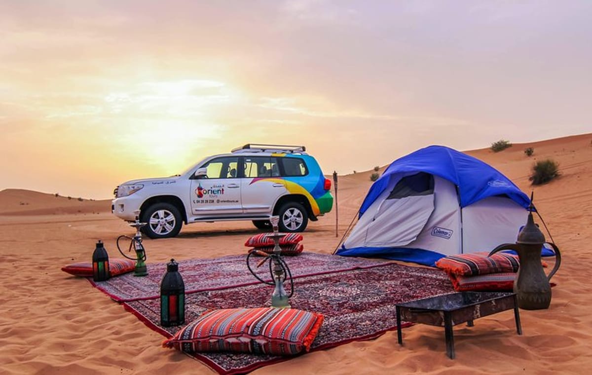 Dubai Overnight Desert Safari with BBQ Dinner & Morning Breakfast