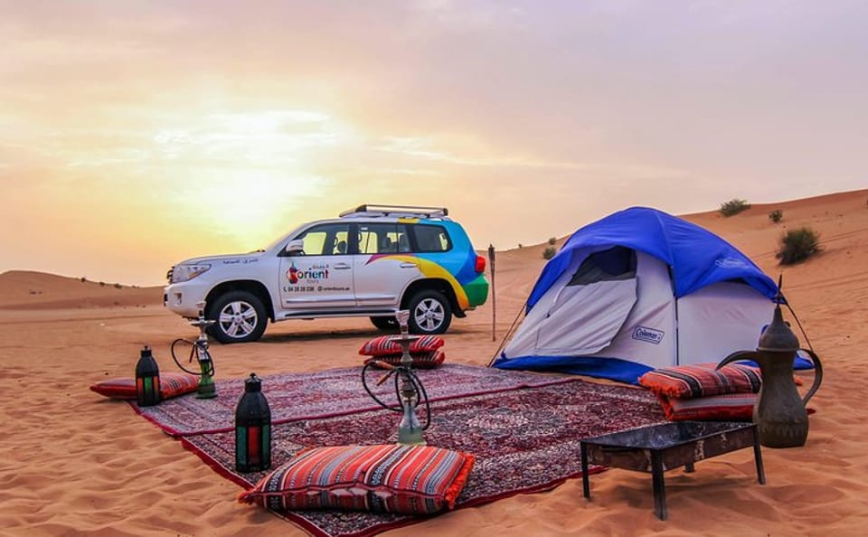 Overnight Desert Safari in Dubai with BBQ Dinner and Breakfast