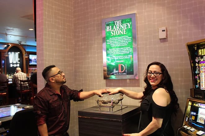 Touch the Blarney Stone for luck at the D Casino