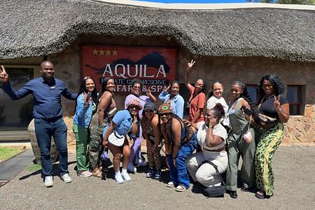 Aquila game reserve safaris, park fees and transport and lunch