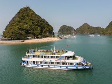Dragon King Cruise 6 Hours Boat Tour Visit Halong Bay FROM Harbor