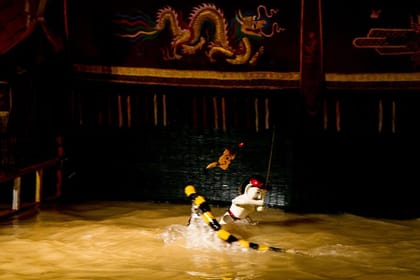 Authentic Vietnamese Dinner And Water Puppet Experience