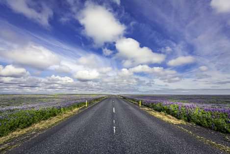 Highway nr 1 on South Coast in Iceland