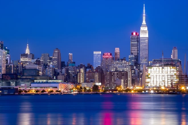 Manhattan Skyline and Statue Night Cruise from Midtown NYC
