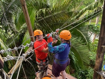 Thrilling zip line adventure in Belize