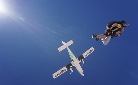 Tandem Skydive Experience Over Dubai Desert with Pickup