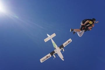 Tandem Skydive Experience Over Dubai Desert with Pickup