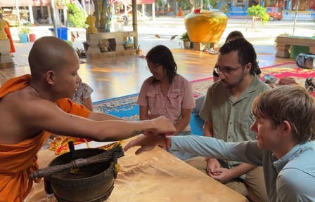Monks Blessing and Village Tour in Siem Reap, Cambodia