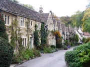 Charming cottages in the village of Castle Combe