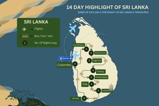 Private 14 Day All Inclusive Sri Lanka Island Tour from Airport 2