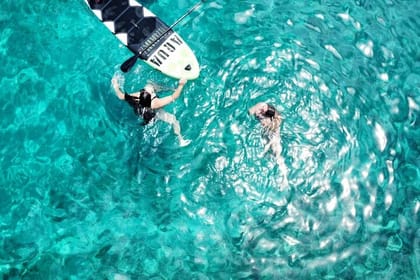 From Mykonos: Small Group Delos and Rhenia Catamaran Tour