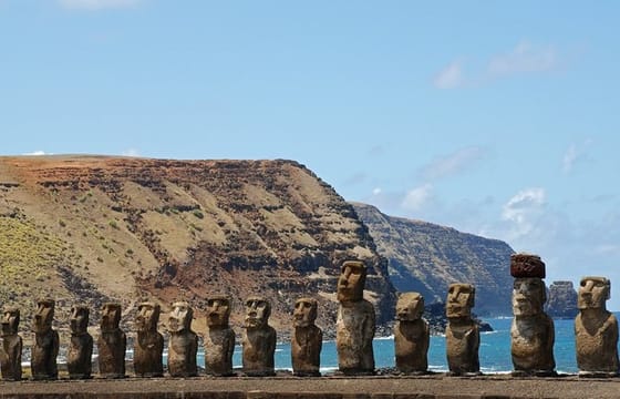 Discover the mystical Easter Island and its famous gigantic stone statues