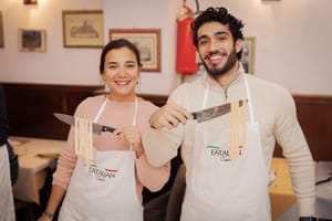 Fettuccine Pasta Cooking Class in Rome City Center