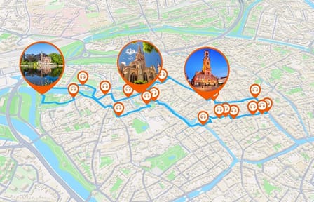 Bruges: Audio Guided Walking Tour (1h45 – 22 audio comments)