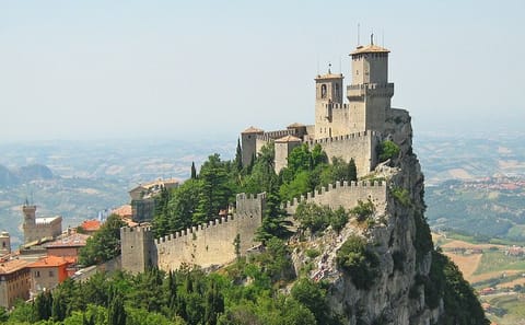 Scenic Ridge Walk and Fortress Views in San Marino