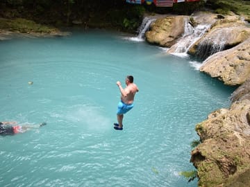 Swimming at the Blue Hole