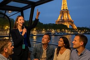 Guided Boat Cruise on Paris Seine, Optional Eiffel Tower Dinner