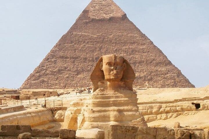Pyramids and sphinx