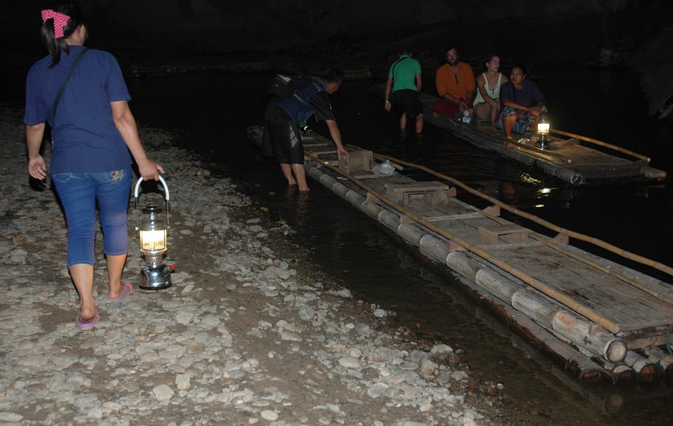 Tham Lod Cave & Pre-Historical Tomb & Bamboo Bridge