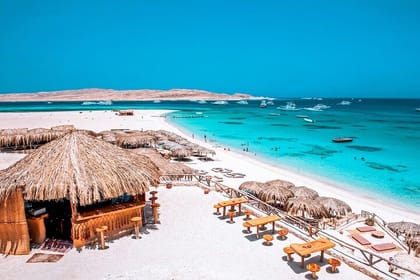 Eden Island Full Day Boat Trip With Lunch from Hurghada