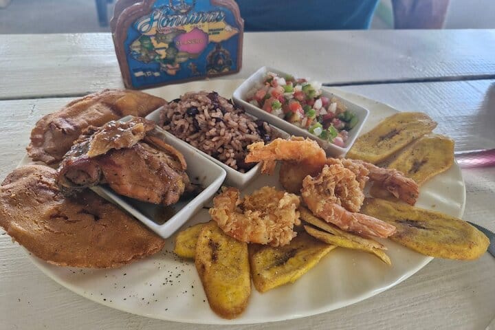 Roatan E-Bike Adventure, Food Tasting and Beach daypass