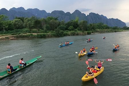 Nam Khan River Valley Bike Tour & Elephant Riding Adventure in Luang Prabang