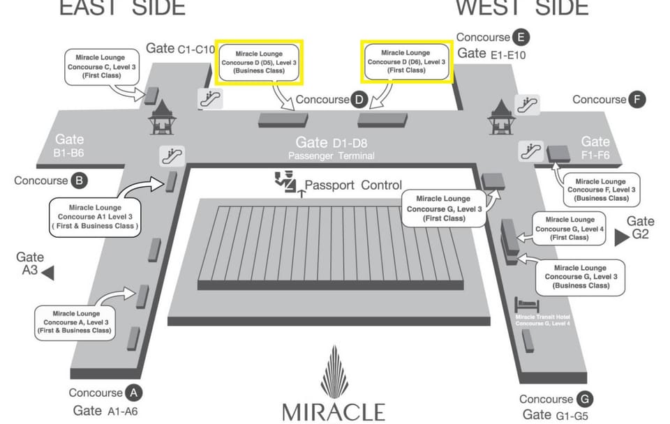 Lounge Access at Bangkok Suvarnabhumi Airport (Domestic and International)
