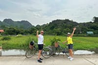 Biking in Tam Coc