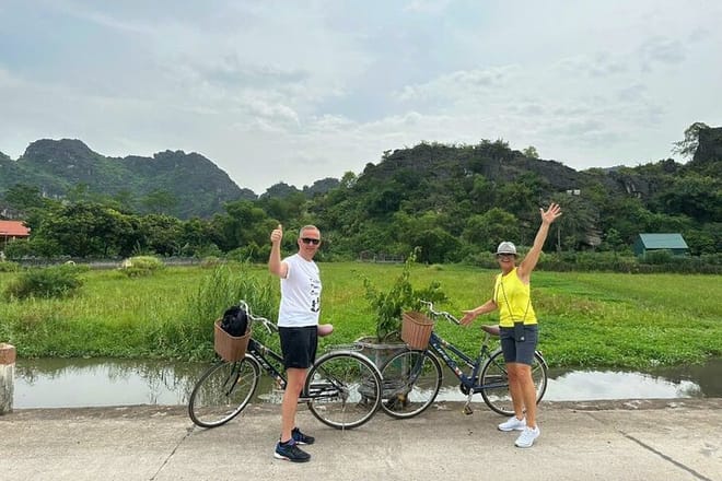 Biking in Tam Coc