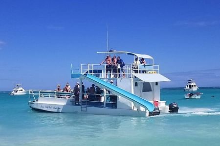 Dune buggy and Party Boat