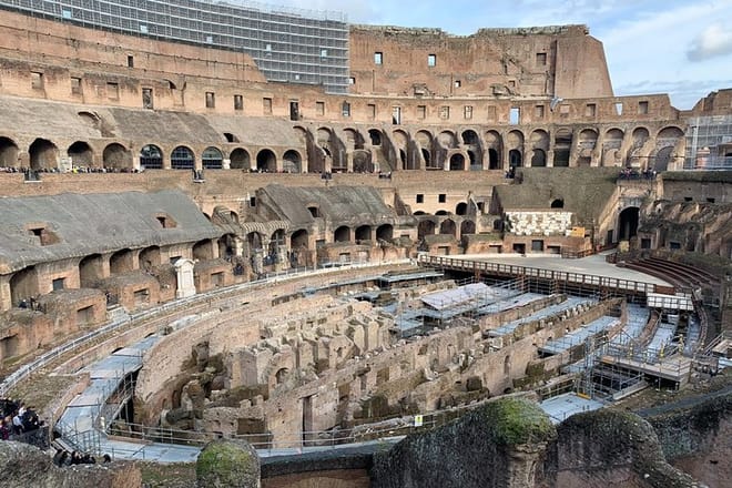 Colosseum inside view from the top floor.