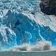 Sailing in the middle of the glaciers