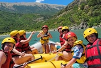 Family Rafting Vjosa River in Permet Albania 9