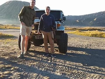 Explore the crater by Jeep