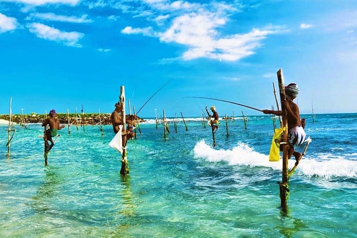 stilt fishermen Ahangama