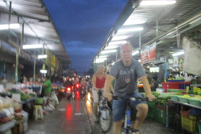 through the local fresh market