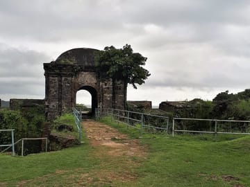 Main entrance to San Lorenzo fort. Colon province. Panama.
