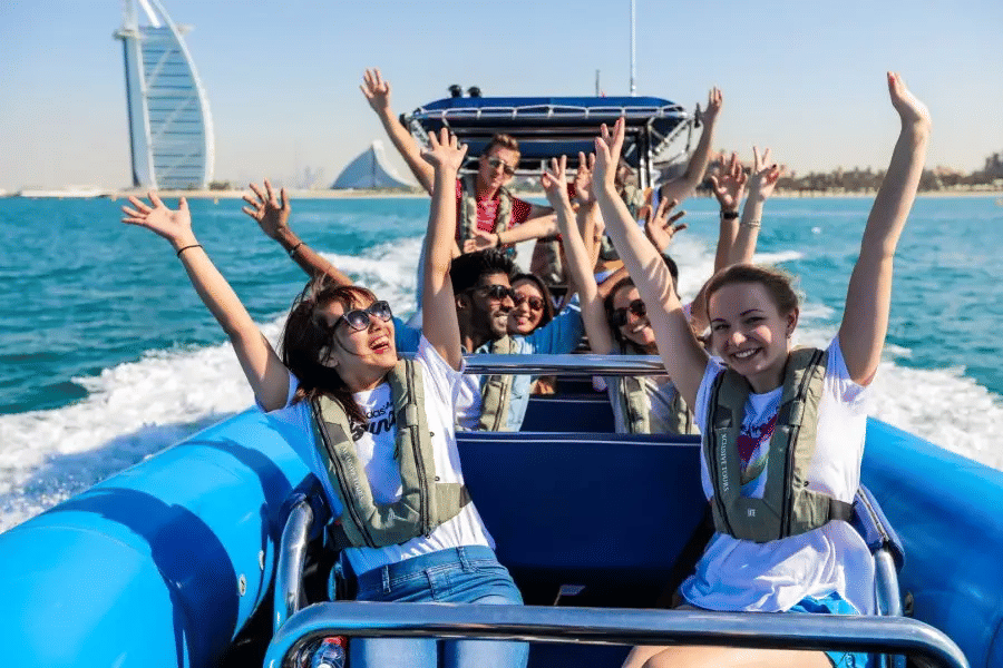 Dubai : Sea Adventures: Choice Between Dubai Marina Yacht Tour Or Speed Boat Thrills