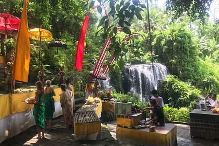 Purification Holy Bath Experience at Beji Gria Waterfall in Bali