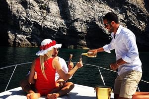 Private full day tour by boat along Positano and Amalfi