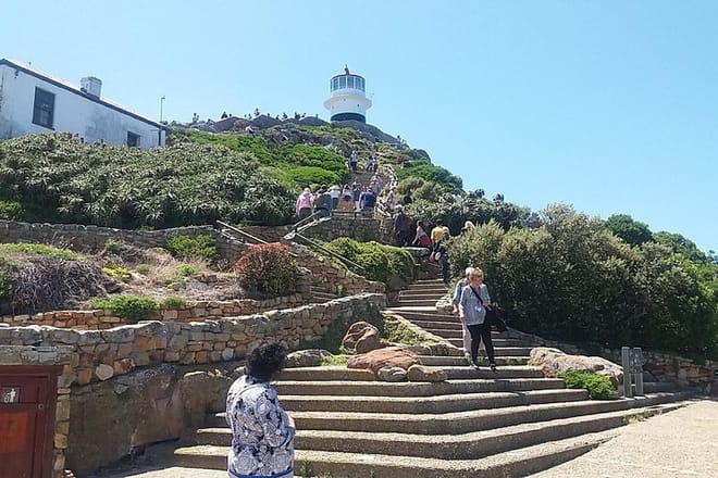 Climbing to the lighthouse