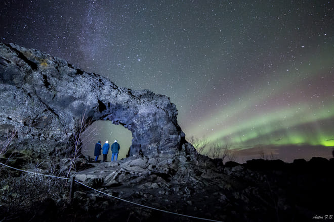 Northern Lights Hunt from Lake Mývatn