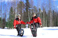 Arctic Ice Fishing by Snowshoe 2