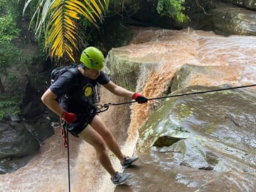 Rappelling Tour at Talliquihui Waterfall in Tarapoto, Peru