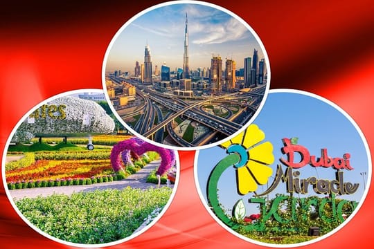 Old & Modern Dubai Tour with Blue Mosque and Miracle Garden