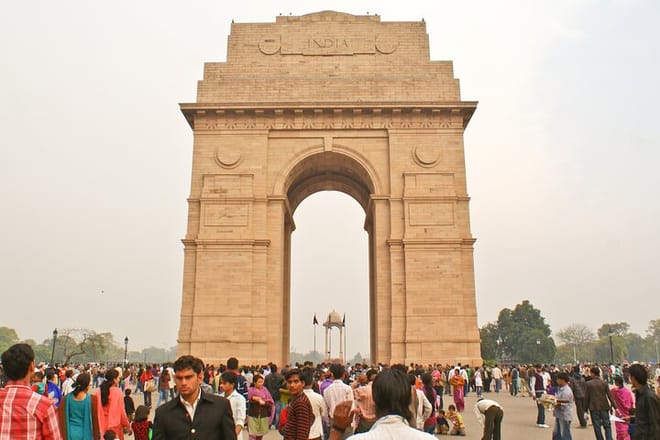Indian Gate is a War memorial monument located in New Delhi and is a popular destination among tourists, both domestic and international.