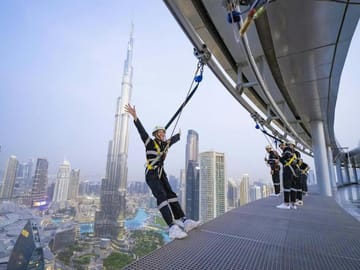 Edge Walk Experience at Sky Views Observatory in Dubai