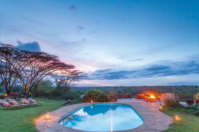 Swimming pool at Ololo lodge